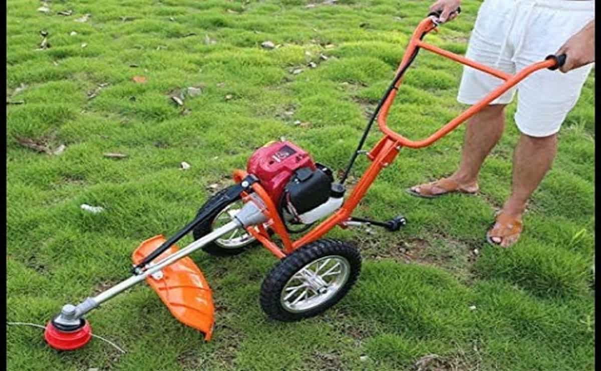 Wheeled brush cutter 52CC 2 stroke brush cutter